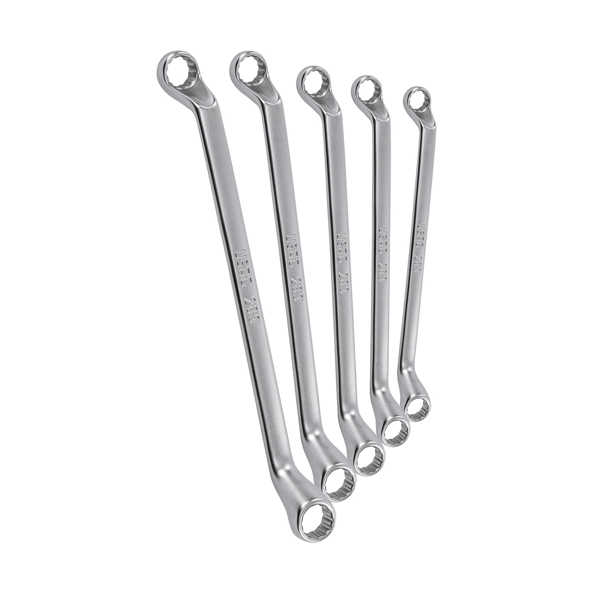 283 SE5 - Set of 5 curved double ring wrenches - Usag - U02831402 283 SE5 - Set of 5 curved double ring wrenches - Usag - U02831402